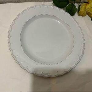 Tabletops Gallery LE PROVENCE Embossed Scalloped Stoneware Dinner plate G15